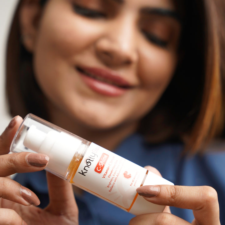 C-Shine Vitamin C Serum to improve skin luminosity and boost radiance.