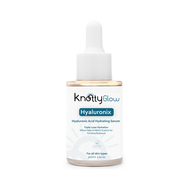 Hyaluronix Hyaluronic Acid Hydrating Serum 30ml bottle for deep hydration, plumping skin, and improving skin moisture levels.