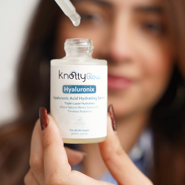 Hyaluronix Hyaluronic Acid Serum to replenish skin moisture and restore plumpness for a youthful look.