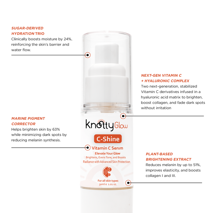 Antioxidant-packed vitamin C serum with collagen-boosting actives to firm skin, improve elasticity, and protect from free radicals