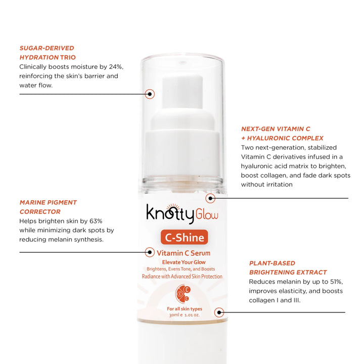 Hydration-rich vitamin C serum results that deeply moisturizes, boosts glow, and leaves skin looking healthy, fresh, and even-toned
