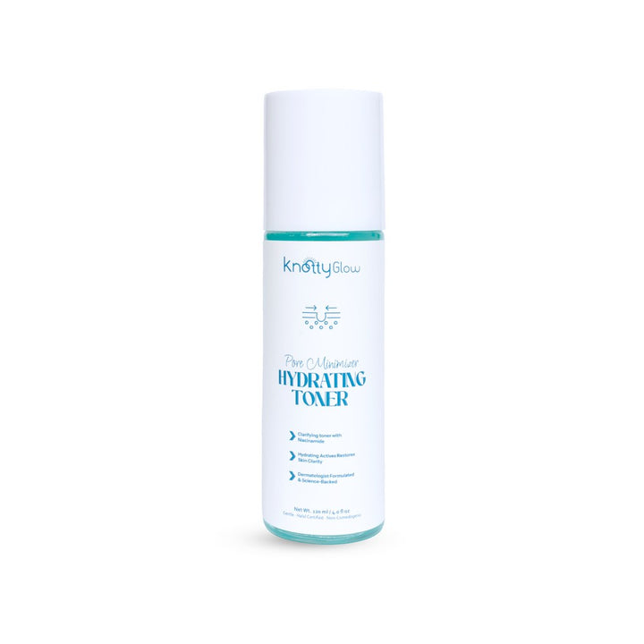 KnottyGlow Pore Minimizer Hydrating Toner designed for pore tightening and oil control.