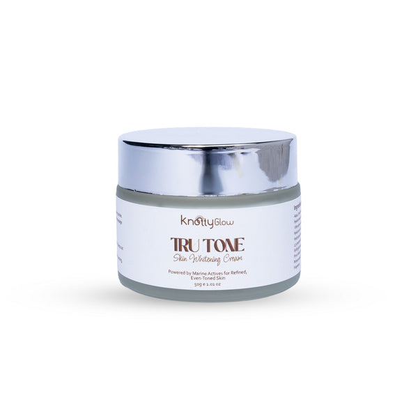 KnottyGlow TruTone Skin Whitening Cream for dark spot reduction and even skin tone.