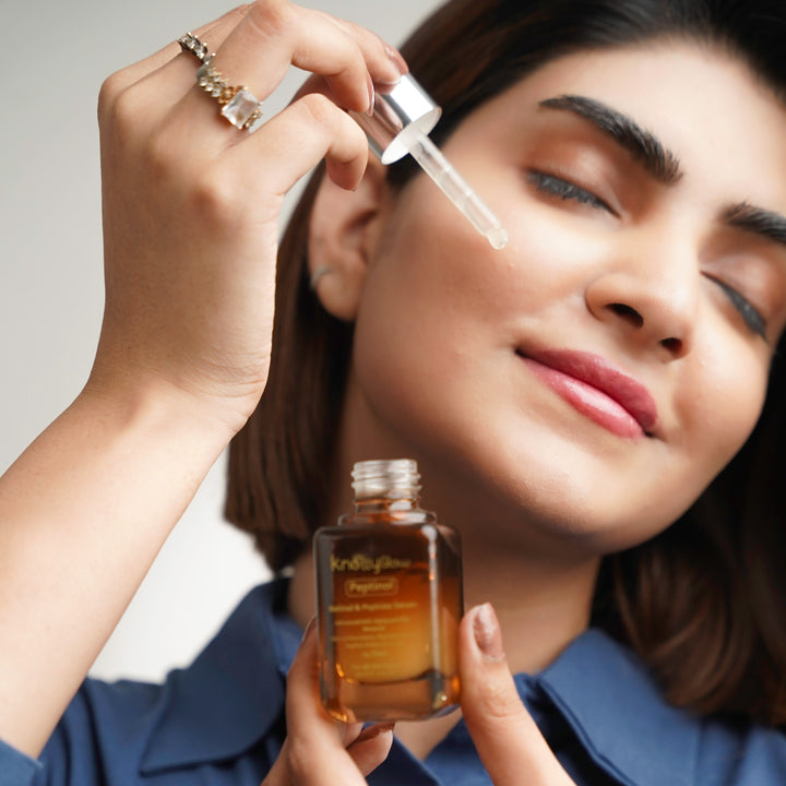 Peptinol Retinol & Peptide Serum with encapsulated retinol and peptides to visibly reduce signs of aging.