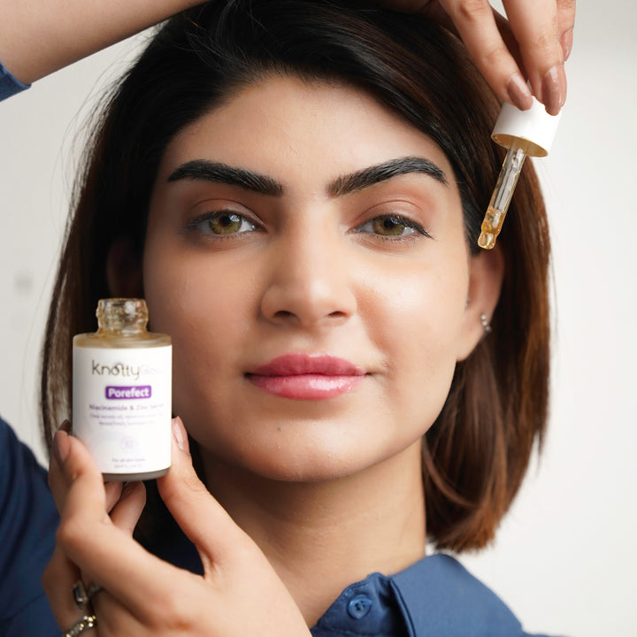 Porefect Niacinamide & Zinc Serum to refine pores and promote smoother, more even skin texture.