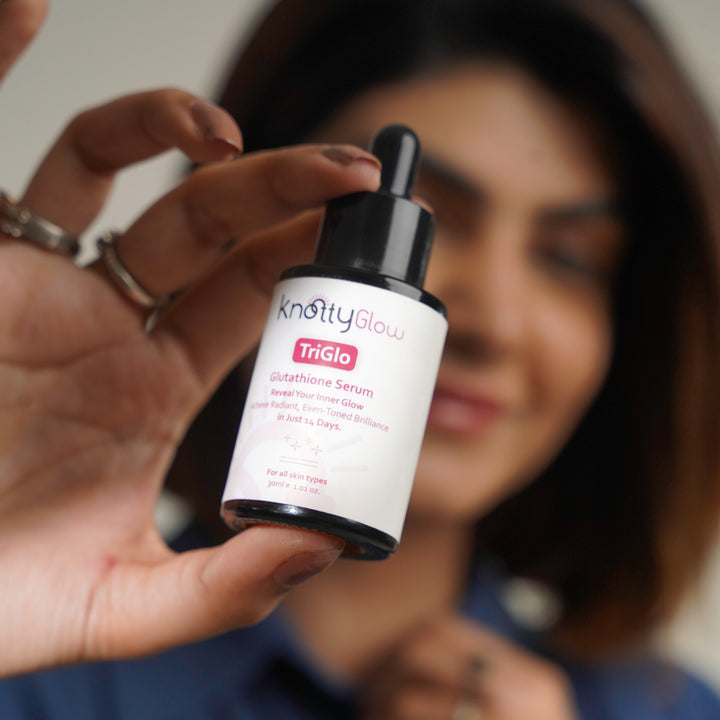 TriGlo Glutathione Serum for antioxidant protection and complexion correction.